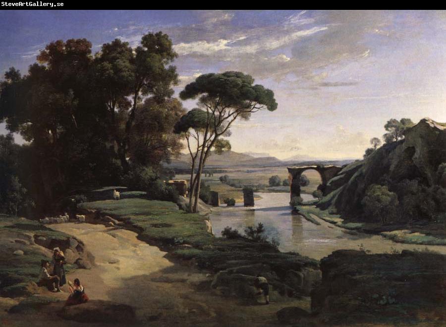 Corot Camille The bridge of Narni.